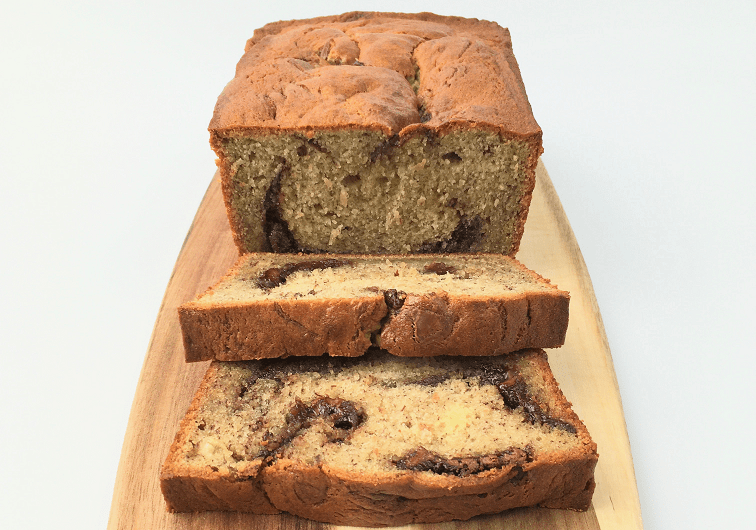 Nutella Swirl Banana Bread