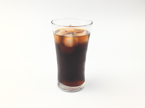 Glass of cold brew iced coffee