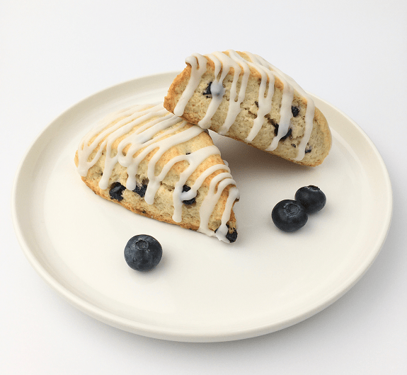 Glazed Lemon Blueberry Scones