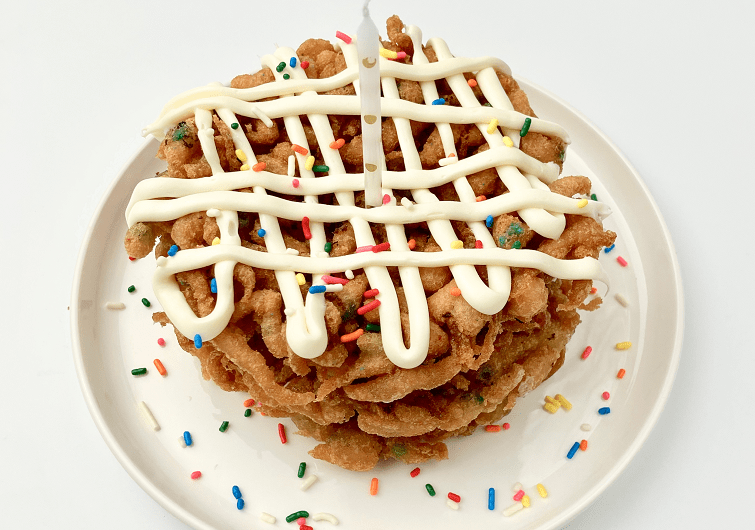 Funfetti Funnel Cakes